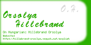 orsolya hillebrand business card